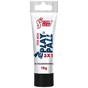 Gel Excitante 3 em 1 "Play Pall" - Volume, Retarda e Lubrifica