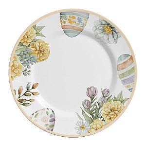 Conjunto de 6 Pratos Rasos Easter Colors