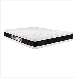 Colchão Castor Casal Black e White Air Double Face D45 138x188x27