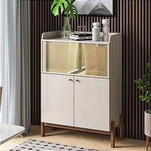 Aparador Buffet Cloe 3 Portas Off White/Savana - Cimol