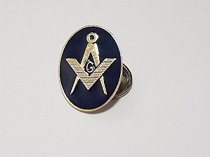 Pin Broche Oval Maçom