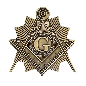 Adesivo Esquadro Compasso Emblema Maçonaria Maçom Em Metal