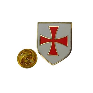 Pin Broche Cavaleiro Cruz Templário Maçom