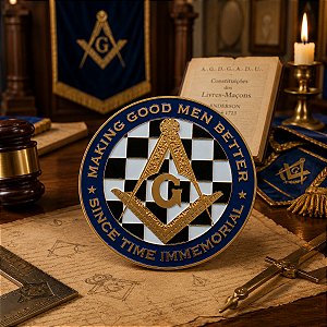 Emblema Maçonaria Piso Mosaico