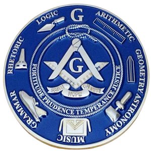 Emblema Maçonaria Adesivo Maçonaria em Metal Para Carro Símbolos Maçom Rito Escocês