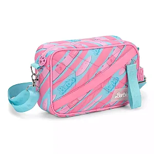 Bolsa lado barbie the movie azul e rosa