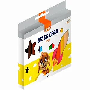 Giz de Cera Longo 12x1 cores BRW
