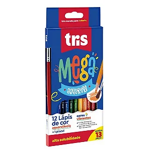 Lapis de Cor Tris Aquarelavel 12x1 Com Pincel