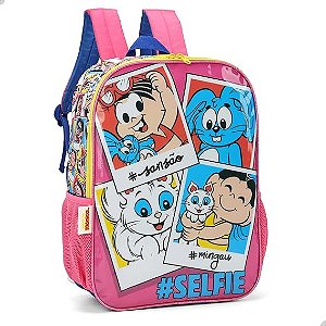 Mochila Costas Turma da Mônica Pink