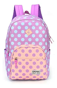 Mochila Costas de Bolinhas Roxa