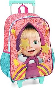mochila com rodas salmao masha