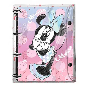 Caderno argolado universitário minnie