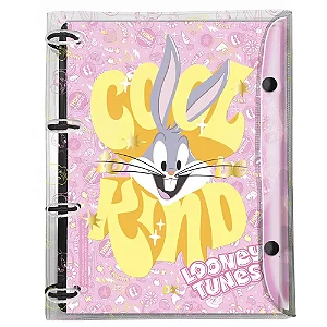 Caderno argolado universitário  looney tunes