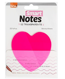 Bloco smart notes s2 transp 20fls pink