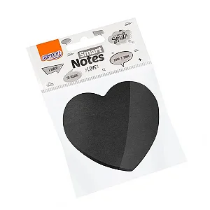 Bloco smart notes love preto 1 bloco 50fls