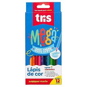 Lapis de Cor Tris  Mega Softcolor 12x1 cor