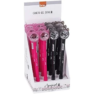 Caneta Esferografica Divert/Gel Apag 0.7mm Shine BRW