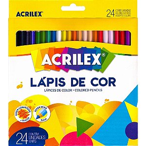 Lápis de Cor 24 cores Acrilex