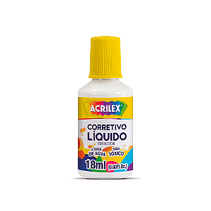 Corretivo liquido escolar Acrilex