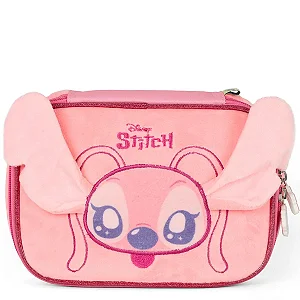 Estojo Box Rosa Pelúcia Angel Luxcel