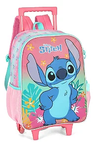 Mochila Roda Stitch Rosa Luxcel
