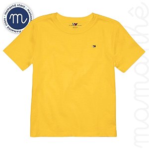 Camiseta Infantil Tommy Hilfiger Sólida Amarela