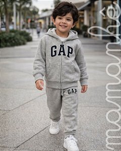 Conjunto Moletom Infantil Gap Cinza