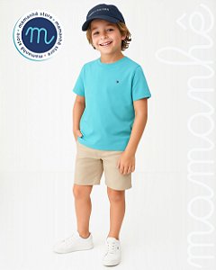 Camiseta Infantil Tommy Hilfiger Sólida