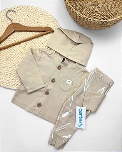 Conjunto 2 Peças Com Cardigan Pequeno Grilo