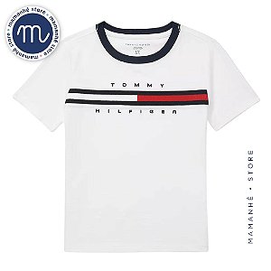 Camiseta TH Big Flag Branca