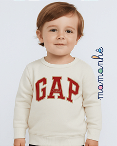 Agasalho Moletom Gap Menino Off White