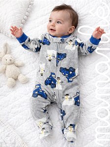 Macacão Fleece Carters Boneco de Neve