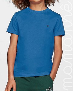 Camiseta Infantil Tommy Hilfiger Sólida Nantucket Blue