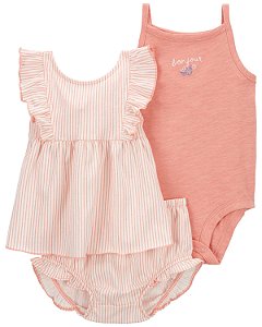 Conjunto com Shorts 3 Peças Bonjour Coral