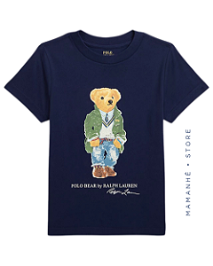 Camiseta Polo Bear Office Navy