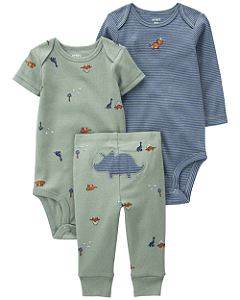Conjunto 3 Peças Body e Calça Dinomite