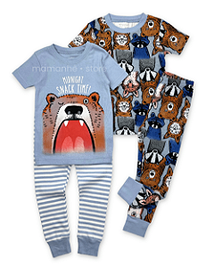 Kit Pijama Infantil 4 Peças Big Bear