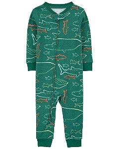 Macacão Pijama Tubarões