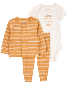 Conjunto 3 Peças Com Cardigan Sweet Little One