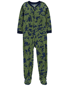 Macacão Pijama Fleece Infantil Skateboard
