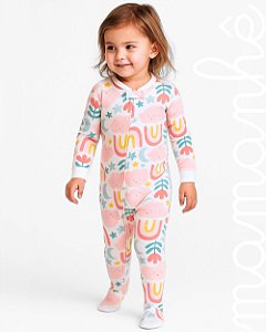 Macacão Pijama Carters Algodão Rainbow