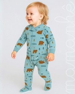 Macacão Pijama Fleece Forest Bears