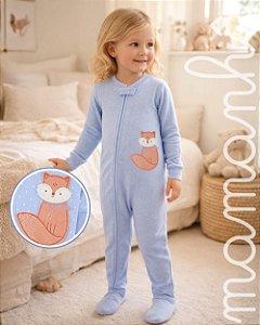 Macacão Pijama Carters Algodão Foxie Sky