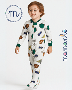 Macacão Pijama Fleece Futebol Americano