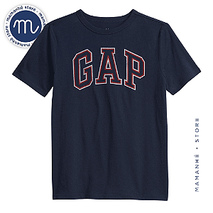 Camiseta Gap Kids Logo Vintage Marinho