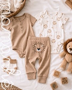 Conjunto Bebê Carters Body e Calça Leãozinho