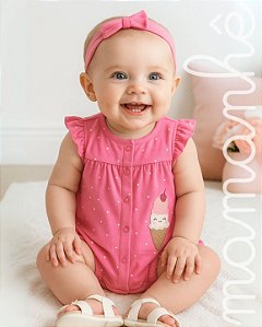 Macacão Romper Carters Menina Sorvetinho