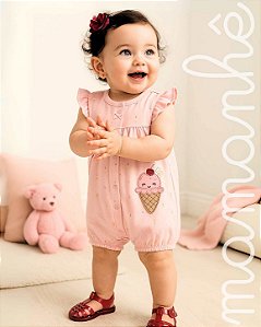 Macacão Romper Carters Menina Ice Cream