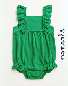 Macacão Romper Carters Menina Verde Esmeralda