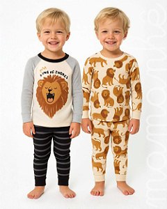 Kit Pijama Infantil Carters 4 Peças Leãozinho